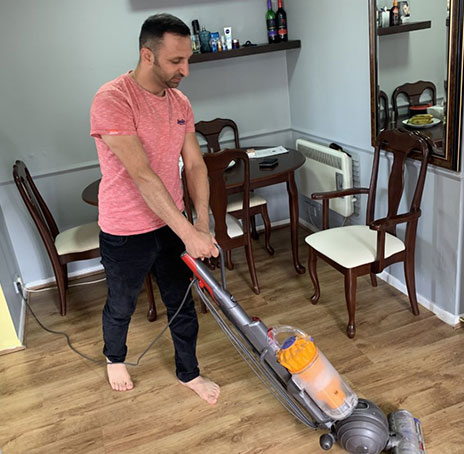 Albany residents completing a community activity